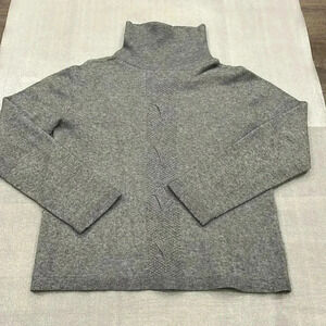 [L]Alexandre  Laurent Gray Pull Over Turtle Neck Wool Blend Sweater